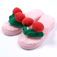 YUMMY MART Pink Cherry Room Slippers