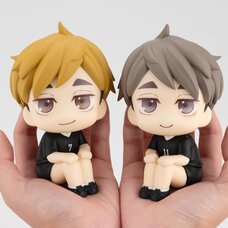 Look Up Series Haikyu!! Atsumu Miya & Osamu Miya: Uniform Ver. Set w/ Bonus Cushions