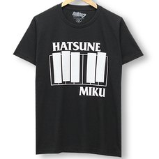 Hatsune Miku Flag Black T-Shirt