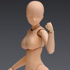 1/12 Scale Movable Body Deluxe Female: Light Brown Plastic Model