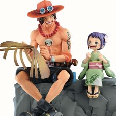 Ichibansho Figure One Piece Emorial Vignette Ace & Otama