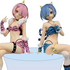 Re:Zero -Starting Life in Another World- Rem & Ram: Demon Costume Ver. Noodle Stopper Figure Set