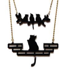 Hungry Kitten Necklace