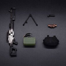 WM-05A General-Purpose Machine Gun PKM Equipment Set (Black) 1/12 Scale Action Figure Accessory
