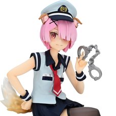 Re:Zero -Starting Life in Another World- Ram: Police Officer Cap w/ Dog Ears Ver. Noodle Stopper Figure