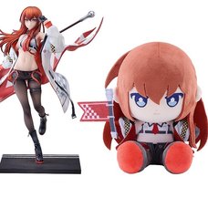Steins;Gate Kurisu Makise: Racing Ver. 1/7 Scale Figure Plushie Set