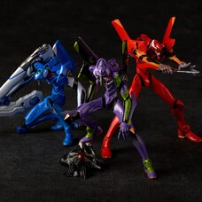 Artpla Sculpture Works Neon Genesis Evangelion Evangelion Unit-01 & Unit-02 & Unit-00 Kai Interception in Tokyo-3