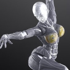 Human Muscle Model Female Ver. (Grey) 1/12 Scale Action Figure