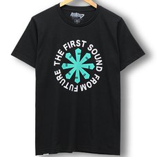 Hatsune Miku First Sound from the Future Logo Black T-Shirt