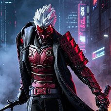 Cyberpunk Samurai the Crimson Dawn of the Blade 1/12 Scale Action Figure