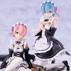 Re:Zero -Starting Life in Another World- Ram & Rem 1/8 Scale Figure w/ Special Stand