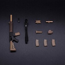 WM-04A Assault Rifle MK18 Equipment Set (Gold) 1/12 Scale Action Figure Accessory