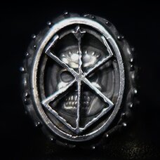 Berserk The Skull Knight & Mark of Sacrifice Silver Ring