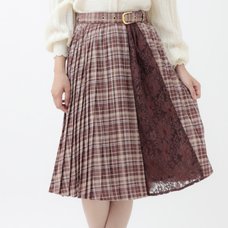 LIZ LISA Checkered Pleated Skirt