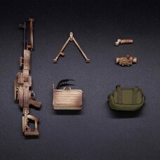 WM-05B General-Purpose Machine Gun PKM Equipment Set (Desert Camouflage) 1/12 Scale Action Figure Accessory
