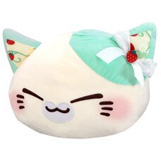 Nemuneko Cat Big Plushie Toy Mint Green