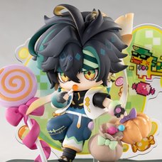 Genshin Impact Mysterious Night Fantasia Series Kinich Chibi Character Figure w/ Bonus Shikishi Board