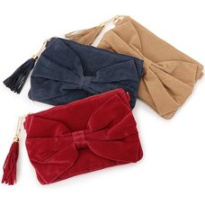 LIZ LISA Ribbon Clutch Bag w/ Shoulder Strap