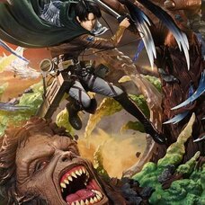 Ultimate Premium Masterline Attack on Titan Levi versus Beast Titan 1/4 Scale Figure Bonus Edition