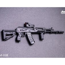 WM-03B 1/12 Scale Assault Rifle AK-12 Equipment Set (Black)