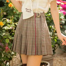 LIZ LISA Checkered Pleated Sukapan Skirt