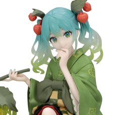 Hatsune Miku: Flower Fairy Winter Cherry Green Color Ver. Noodle Stopper Figure