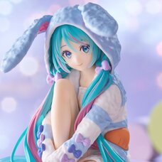 Hatsune Miku: Rabbit Ear Hood Pajama Blue Color Ver. Noodle Stopper Figure