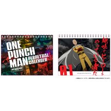 One-Punch Man Perpetual Desktop Calendar