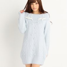 LIZ LISA Off-Shoulder Knit Winter Dress