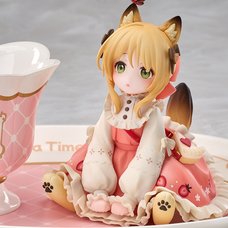 Decorated Life Collection Series Tea Time Cats: Ginger Cat Non-Scale Figure