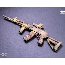 WM-03C 1/12 Scale Assault Rifle AK-12 Equipment Set (Desert Camouflage)