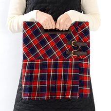 FLAPPER Pleated Plaid Skirt 2-Way Bag