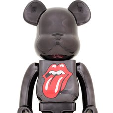 BE＠RBRICK The Rolling Stones Lips & Tongue: Black Chrome Ver. 1000％