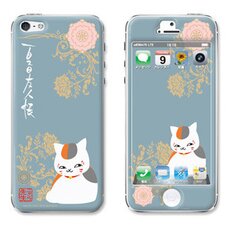 i-Chawrap iPhone 5/5s Cover: Nyanko-sensei and Flowers