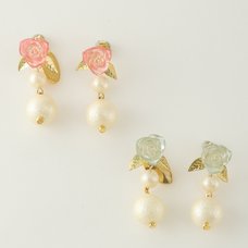 Honey Salon Little Jewel Rose Earrings
