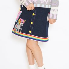 galaxxxy Neo 70's Patch Skirt