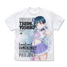 Love Live! Sunshine!! Yoshiko Tsushima Pajamas Ver. White Graphic T-Shirt