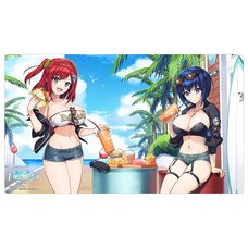 Dolphin Wave Rubber Mat Iruka Sakimiya & Michiru Tojo: Coast Riding Ver.