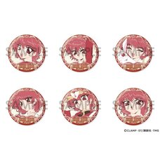 Magic Knight Rayearth Tin Badge Set Hikaru Shidou ga Ippai Selection