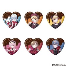 Snow Miku x Don Quijote Trading Kirakira Heart Tin Badge Box Set