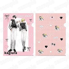 Hirano and Kagiura Clear File Set BLACK & PINK ver.