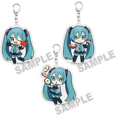 Hatsune Miku × Hirosaki Apple Die-cut Acrylic Keychain