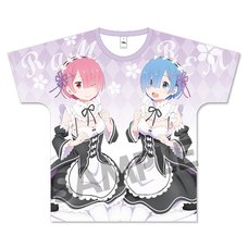 Re:Zero -Starting Life in Another World- Rem & Ram: Maid Ver. Full Graphic T-Shirt