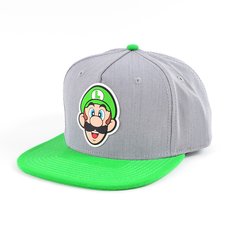 Nintendo Luigi Rubber Sonic Weld Gray/Green Snapback