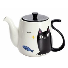 Three Cat Siblings Tail Teapot