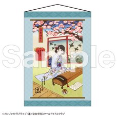 Love Live! Hasu no Sora Jogakuin School Idol Club Hanging Scroll Style Tapestry Ginko Momose: Kaga Yuzen Collaboration Card Ver.
