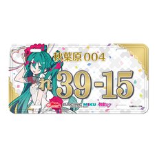 Racing Miku 15th Rhapsody 2010-2025 Number Plate Style Aluminum Plate