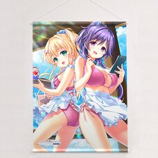 Summer Pockets Reflection Blue B2 Tapestry Tsumugi Wenders & Shizuku Mizuori: Beach House Ver. (Re-run)