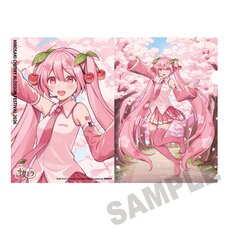Sakura Miku x Hirosaki Sakura Festival 2026 Clear File Folder Art by Choke