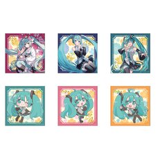 Hatsune Miku Day (March 9) Square Tin Badge Complete Box Set